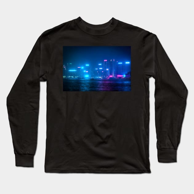 Hong Kong Bay Long Sleeve T-Shirt by TokyoLuv